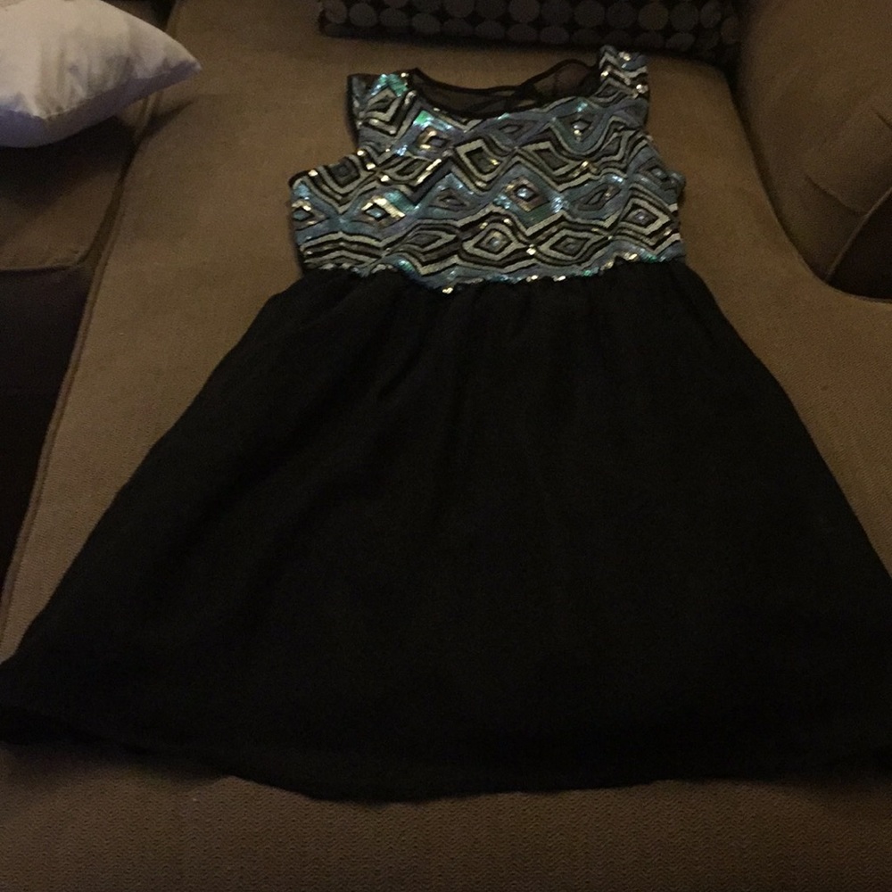 Knee length evening dress
